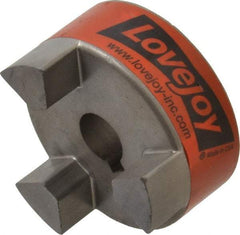 Lovejoy - 14mm Max Bore, Flexible Coupling Hub - 2.11" OD, 2.12" OAL, Sintered Iron, Order 2 Hubs & 1 Spider for Complete Coupling - Exact Tool & Supply