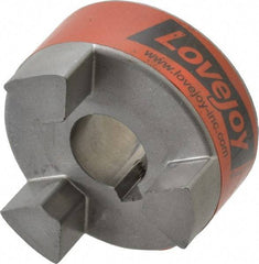 Lovejoy - 19mm Max Bore, 6mm x 2.8mm Keyway Width x Depth, Flexible Coupling Hub - 2.11" OD, 2.12" OAL, Sintered Iron, Order 2 Hubs & 1 Spider for Complete Coupling - Exact Tool & Supply