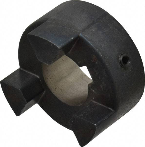 Lovejoy - 25mm Max Bore, 8mm x 3.3mm Keyway Width x Depth, Flexible Coupling Hub - 2.11" OD, 2.12" OAL, Sintered Iron, Order 2 Hubs & 1 Spider for Complete Coupling - Exact Tool & Supply