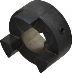 Lovejoy - 25mm Max Bore, 8mm x 3.3mm Keyway Width x Depth, Flexible Coupling Hub - 2.11" OD, 2.12" OAL, Sintered Iron, Order 2 Hubs & 1 Spider for Complete Coupling - Exact Tool & Supply