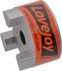 Lovejoy - 1/2" Max Bore Diam, Flexible Coupling Hub - 2.11" OD, 2-1/2" OAL, Sintered Iron, Order 2 Hubs & 1 Spider for Complete Coupling - Exact Tool & Supply