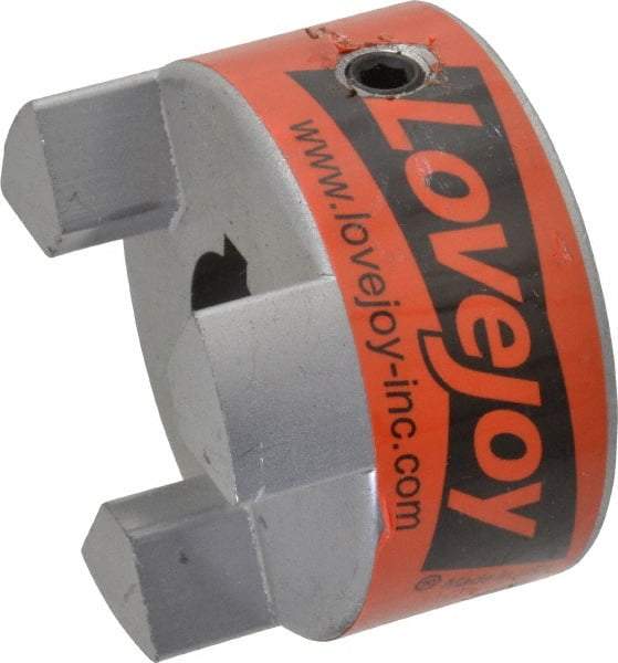 Lovejoy - 3/4" Max Bore Diam, 3/16" x 3/32" Keyway Width x Depth, Flexible Coupling Hub - 2.11" OD, 2-1/2" OAL, Sintered Iron, Order 2 Hubs & 1 Spider for Complete Coupling - Exact Tool & Supply