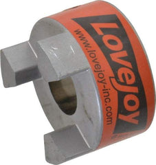 Lovejoy - 7/8" Max Bore Diam, 3/16" x 3/32" Keyway Width x Depth, Flexible Coupling Hub - 2.11" OD, 2-1/2" OAL, Sintered Iron, Order 2 Hubs & 1 Spider for Complete Coupling - Exact Tool & Supply