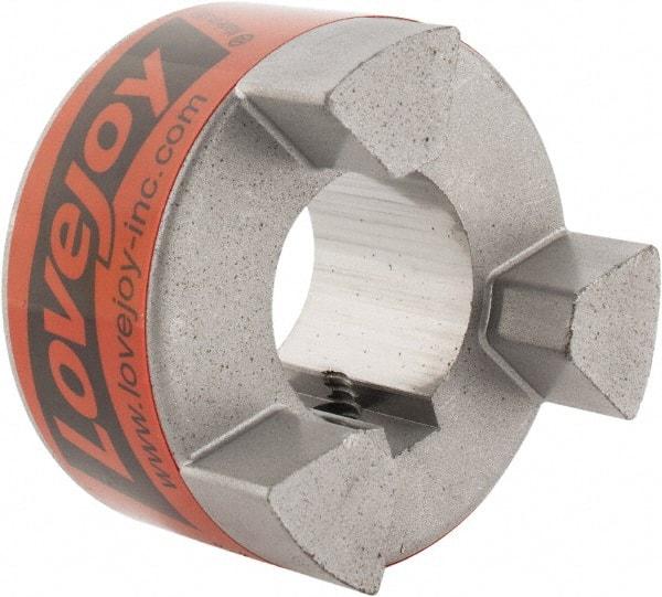 Lovejoy - 1" Max Bore Diam, 1/4" x 1/8" Keyway Width x Depth, Flexible Coupling Hub - 2.11" OD, 2-1/2" OAL, Sintered Iron, Order 2 Hubs & 1 Spider for Complete Coupling - Exact Tool & Supply