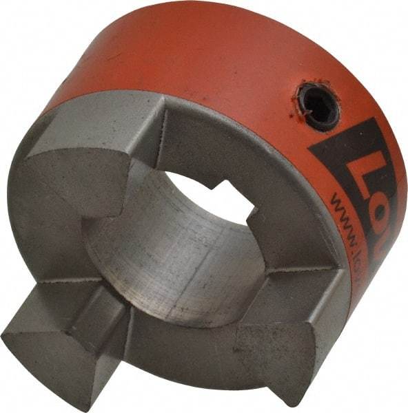 Lovejoy - 1-1/8" Max Bore Diam, 1/4" x 1/8" Keyway Width x Depth, Flexible Coupling Hub - 2.11" OD, 2-1/2" OAL, Sintered Iron, Order 2 Hubs & 1 Spider for Complete Coupling - Exact Tool & Supply