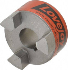 Lovejoy - 20mm Max Bore, 6mm x 2.8mm Keyway Width x Depth, Flexible Coupling Hub - 2.11" OD, 2-1/2" OAL, Sintered Iron, Order 2 Hubs & 1 Spider for Complete Coupling - Exact Tool & Supply