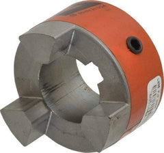 Lovejoy - 28mm Max Bore, 8mm x 3.3mm Keyway Width x Depth, Flexible Coupling Hub - 2.11" OD, 2-1/2" OAL, Sintered Iron, Order 2 Hubs & 1 Spider for Complete Coupling - Exact Tool & Supply