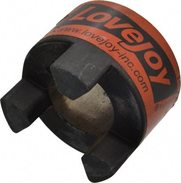 Lovejoy - 1-3/8" Max Bore Diam, 5/16" x 5/32" Keyway Width x Depth, Flexible Coupling Hub - 2.54" OD, 3-1/2" OAL, Sintered Iron, Order 2 Hubs & 1 Spider for Complete Coupling - Exact Tool & Supply