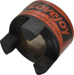 Lovejoy - 1-3/8" Max Bore Diam, 5/16" x 5/32" Keyway Width x Depth, Flexible Coupling Hub - 2.54" OD, 3-1/2" OAL, Sintered Iron, Order 2 Hubs & 1 Spider for Complete Coupling - Exact Tool & Supply