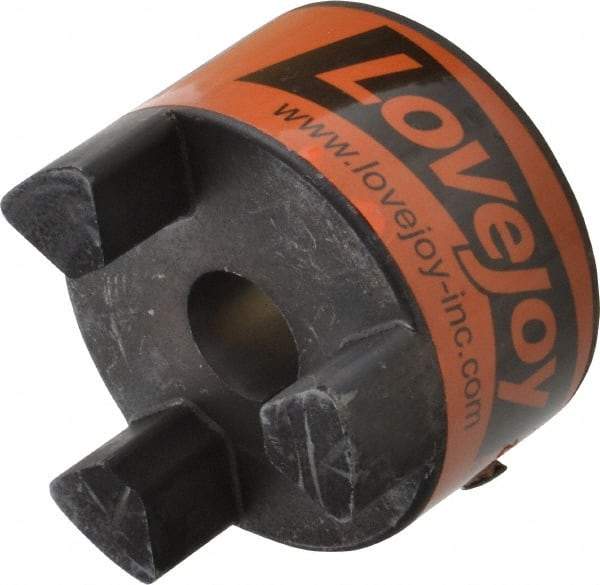 Lovejoy - 19mm Max Bore, 6mm x 2.8mm Keyway Width x Depth, Flexible Coupling Hub - 2.54" OD, 3-1/2" OAL, Sintered Iron, Order 2 Hubs & 1 Spider for Complete Coupling - Exact Tool & Supply