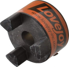 Lovejoy - 19mm Max Bore, 6mm x 2.8mm Keyway Width x Depth, Flexible Coupling Hub - 2.54" OD, 3-1/2" OAL, Sintered Iron, Order 2 Hubs & 1 Spider for Complete Coupling - Exact Tool & Supply