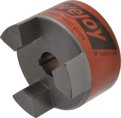 Lovejoy - 7/8" Max Bore Diam, 3/16" x 3/32" Keyway Width x Depth, Flexible Coupling Hub - 3.31" OD, 4-1/4" OAL, Sintered Iron, Order 2 Hubs & 1 Spider for Complete Coupling - Exact Tool & Supply