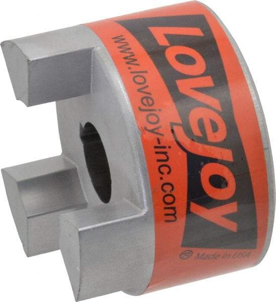 Lovejoy - 1" Max Bore Diam, 1/4" x 1/8" Keyway Width x Depth, Flexible Coupling Hub - 3.31" OD, 4-1/4" OAL, Sintered Iron, Order 2 Hubs & 1 Spider for Complete Coupling - Exact Tool & Supply