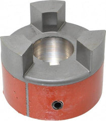 Lovejoy - 1-3/8" Max Bore Diam, 5/16" x 5/32" Keyway Width x Depth, Flexible Coupling Hub - 3.31" OD, 4-1/4" OAL, Sintered Iron, Order 2 Hubs & 1 Spider for Complete Coupling - Exact Tool & Supply