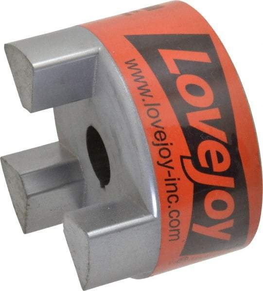 Lovejoy - 7/8" Max Bore Diam, Flexible Hub Coupling - 3-3/4" OD, 4-1/2" OAL, Sintered Iron - Exact Tool & Supply
