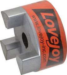 Lovejoy - 7/8" Max Bore Diam, Flexible Hub Coupling - 3-3/4" OD, 4-1/2" OAL, Sintered Iron - Exact Tool & Supply