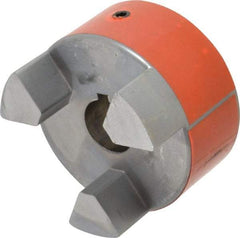 Lovejoy - 1-1/8" Max Bore Diam, Flexible Hub Coupling - 3-3/4" OD, 4-1/2" OAL, Sintered Iron - Exact Tool & Supply