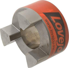 Lovejoy - 1-7/8" Max Bore Diam, Flexible Hub Coupling - 3-3/4" OD, 4-1/2" OAL, Sintered Iron - Exact Tool & Supply