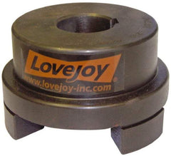 Lovejoy - 1-3/8" Max Bore Diam, Flexible Hub Coupling - 4-1/2" OD, 4.88" OAL, Sintered Iron - Exact Tool & Supply