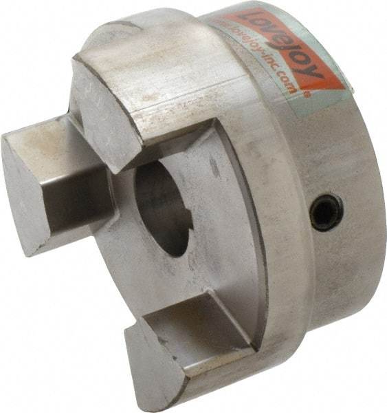 Lovejoy - 1-1/4" Max Bore Diam, Flexible Hub Coupling - 4-1/2" OD, 4.88" OAL, Sintered Iron - Exact Tool & Supply