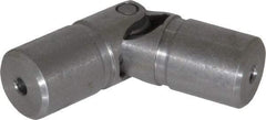 Lovejoy - 11/16" Bore Depth, 540 In/Lbs. Torque, D-Type Single Universal Joint - 5/16" Inside x 5/8" Outside Diam, 2-1/4" OAL - Exact Tool & Supply