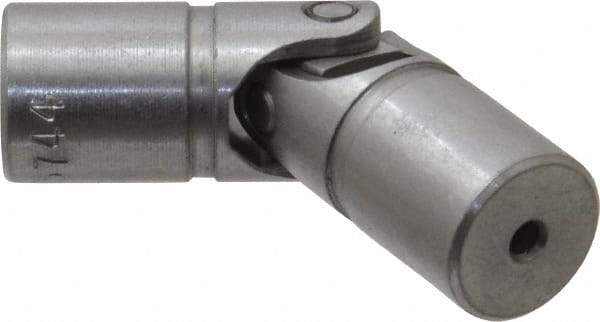 Lovejoy - 7/8" Bore Depth, 768 In/Lbs. Torque, D-Type Single Universal Joint - 3/4" Outside Diam, 2-11/16" OAL - Exact Tool & Supply