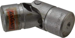Lovejoy - 1-1/2" Bore Depth, 15,600 In/Lbs. Torque, D-Type Single Universal Joint - 1" Inside x 2" Outside Diam, 5-7/16" OAL - Exact Tool & Supply