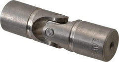 Lovejoy - 7/8" Bore Depth, 512 In/Lbs. Torque, D-Type Single Universal Joint - 3/8" Inside x 3/4" Outside Diam, 2-11/16" OAL - Exact Tool & Supply
