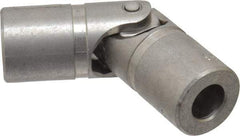 Lovejoy - 1" Bore Depth, 1,040 In/Lbs. Torque, D-Type Single Universal Joint - 1/2" Inside x 1" Outside Diam, 3-3/8" OAL - Exact Tool & Supply
