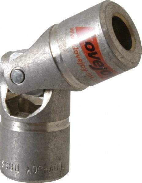 Lovejoy - 1-1/16" Bore Depth, 3,480 In/Lbs. Torque, D-Type Single Universal Joint - 5/8" Inside x 1-1/4" Outside Diam, 3-3/4" OAL - Exact Tool & Supply