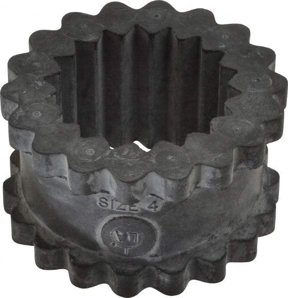 Lovejoy - 4 One Piece Solid Flexible Coupling Sleeve Insert - 2.31" OD, 1-1/4" OAL, EPDM - Exact Tool & Supply