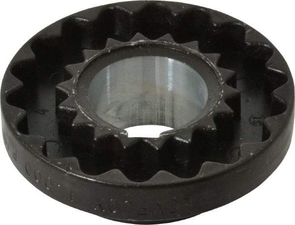 Lovejoy - 1" Max Bore Diam, 1/4" x 1/8" Keyway Width x Depth, Flexible Coupling Hub - 2.046" OD, 2.38" OAL, Cast Iron - Exact Tool & Supply