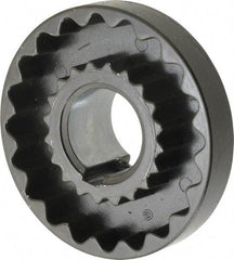Lovejoy - 1-1/8" Max Bore Diam, 1/4" x 1/8" Keyway Width x Depth, Flexible Coupling Hub - 3-1/4" OD, 2.88" OAL, Cast Iron - Exact Tool & Supply