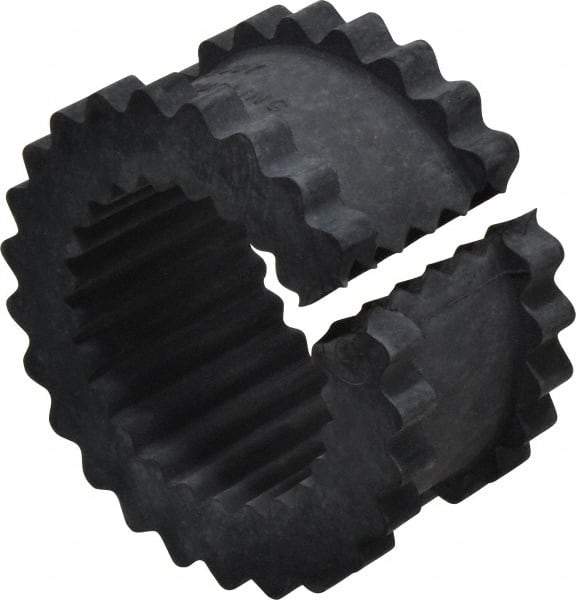 Lovejoy - 7 One Piece Split Flexible Coupling Sleeve Insert - 4.34" OD, 2.19" OAL, EPDM - Exact Tool & Supply