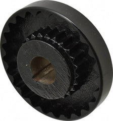 Lovejoy - 1-1/8" Max Bore Diam, 1/4" x 1/8" Keyway Width x Depth, Flexible Coupling Hub - 4-5/8" OD, 3.94" OAL, Cast Iron - Exact Tool & Supply