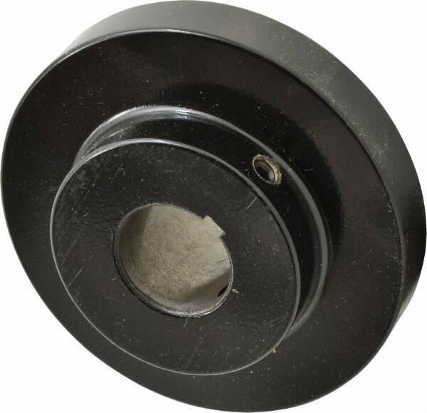 Lovejoy - 1-1/4" Max Bore Diam, 1/4" x 1/8" Keyway Width x Depth, Flexible Coupling Hub - 4-5/8" OD, 3.94" OAL, Cast Iron - Exact Tool & Supply