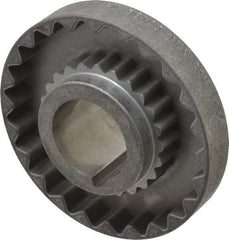 Lovejoy - 1-5/8" Max Bore Diam, 3/8" x 3/16" Keyway Width x Depth, Flexible Coupling Hub - 4-5/8" OD, 3.94" OAL, Cast Iron - Exact Tool & Supply