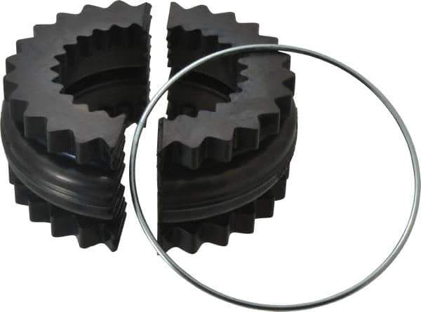 Lovejoy - 8 Two Piece Flexible Coupling Sleeve Insert - 5.06" OD, 2-1/2" OAL, EPDM - Exact Tool & Supply