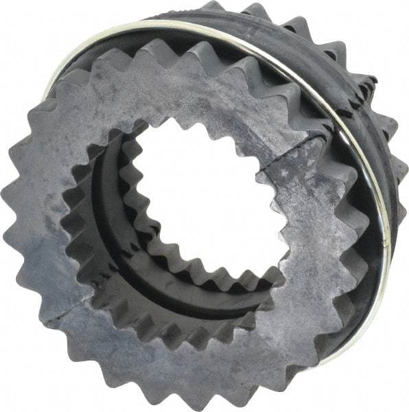 Lovejoy - 9 Two Piece Flexible Coupling Sleeve Insert - 6" OD, 3" OAL, EPDM - Exact Tool & Supply