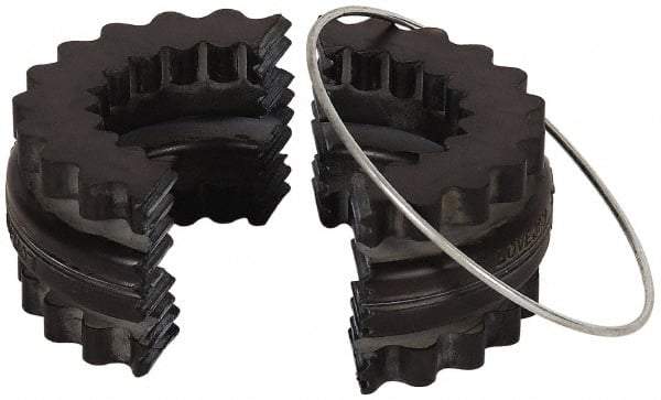 Lovejoy - 10 Two Piece Flexible Coupling Sleeve Insert - 7.06" OD, 3.44" OAL, EPDM - Exact Tool & Supply