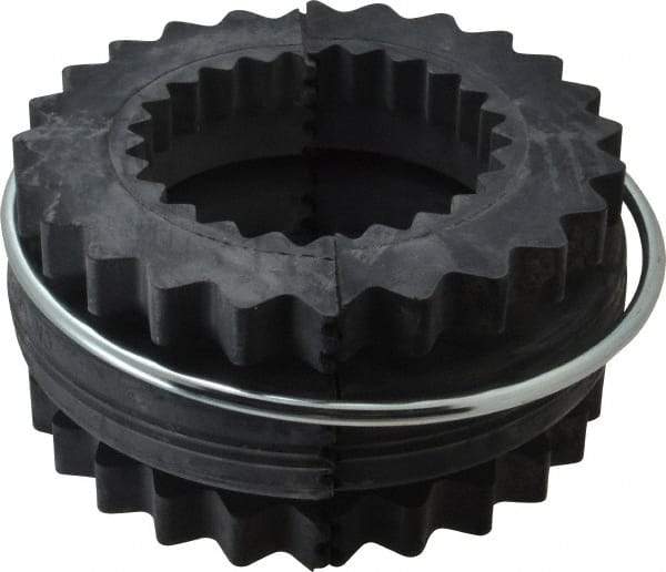 Lovejoy - 11 Two Piece Flexible Coupling Sleeve Insert - 8.19" OD, 4" OAL, EPDM - Exact Tool & Supply