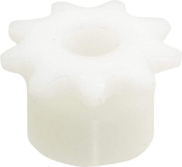 Poly Hi Solidur - 9 Teeth, 1/4" Chain Pitch, Chain Size 25, Roller Chain Sprockets - Exact Tool & Supply