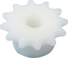 Poly Hi Solidur - 12 Teeth, 1/4" Chain Pitch, Chain Size 25, Roller Chain Sprockets - Exact Tool & Supply
