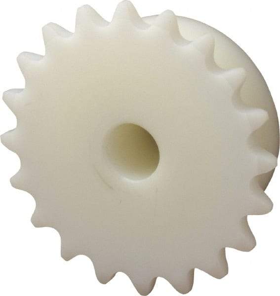 Poly Hi Solidur - 20 Teeth, 3/8" Chain Pitch, Chain Size 35, Roller Chain Sprockets - Exact Tool & Supply