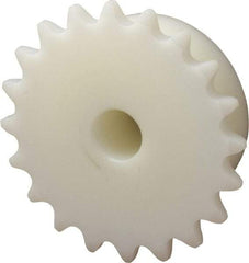 Poly Hi Solidur - 20 Teeth, 3/8" Chain Pitch, Chain Size 35, Roller Chain Sprockets - Exact Tool & Supply