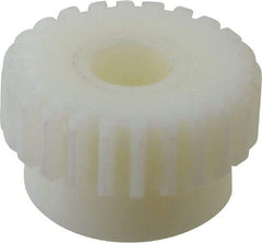 Poly Hi Solidur - 16 Pitch, 1-1/2" Pitch Diam, 24 Tooth Spur Gear - 1/2" Face Width, 1/2" Bore Diam, 1-5/16" Hub Diam, Nylon - Exact Tool & Supply