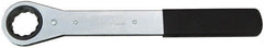 Lang - 1-3/4", 12 Point, Nickel Chrome Finish, Single End, Ratcheting Box Wrench - Exact Tool & Supply
