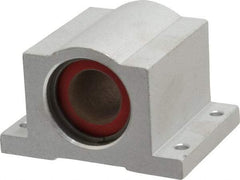Pacific Bearing - 3/4" ID, 2-3/4" OAW x 2.063" OAL x 1-3/4" OAH Closed Single Pillow Block - 2-1/16 Inch Overall Length x 1-3/4 Inch Overall Height x 2-3/4 Inch Width, - Exact Tool & Supply