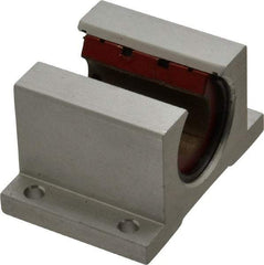 Pacific Bearing - 5/8" ID, 2-1/2" OAW x 1.938" OAL x 1-5/8" OAH Open Single Pillow Block - 1-15/16 Inch Overall Length x 1-5/8 Inch Overall Height x 2-1/2 Inch Width, - Exact Tool & Supply