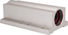 Pacific Bearing - 1/2" ID, 3-1/2" OAL x 1-1/4" OAH Closed Twin Pillow Block - 3-1/2 Inch Overall Length x 1-1/4 Inch Overall Height x 2 Inch Width, - Exact Tool & Supply